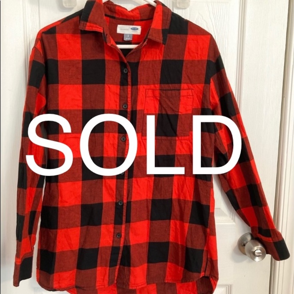 Old navy boyfriend flannel size small